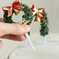 thumbnail image 6 of YOHAVEN Mini Artificial Christmas Tree Tabletop Decor with LED Lights Hanging Ornaments for DIY Cake Topper Christmas Party Holiday Celebration, 6 of 6