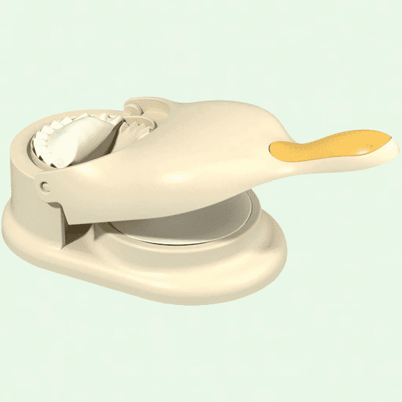 2 in 1 Tortilla Press Dumpling Skin Maker, Beige, 4.3"x2.7"