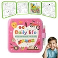 thumbnail image 1 of CREATITOY 1 Pc Kids' English Magic Water Drawing Book - Reusable Graffiti, Home Educational Toy Accessory, 1 of 5