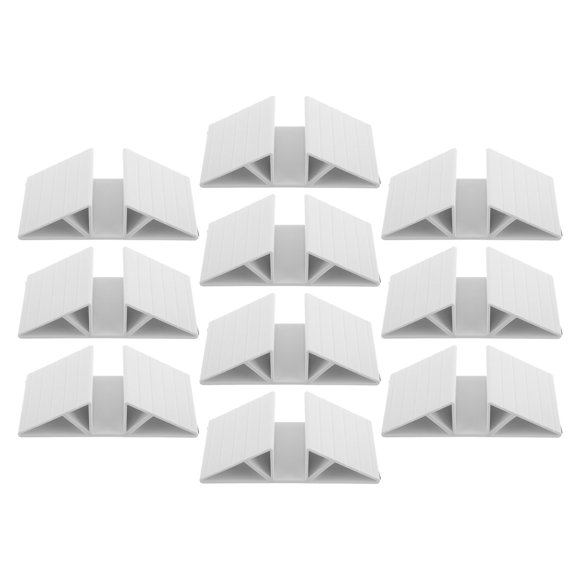 Houderco 10Ud Base Triangular Plástico Para Soporte De Puerta Y Valla De Perro Compatible Universalmente