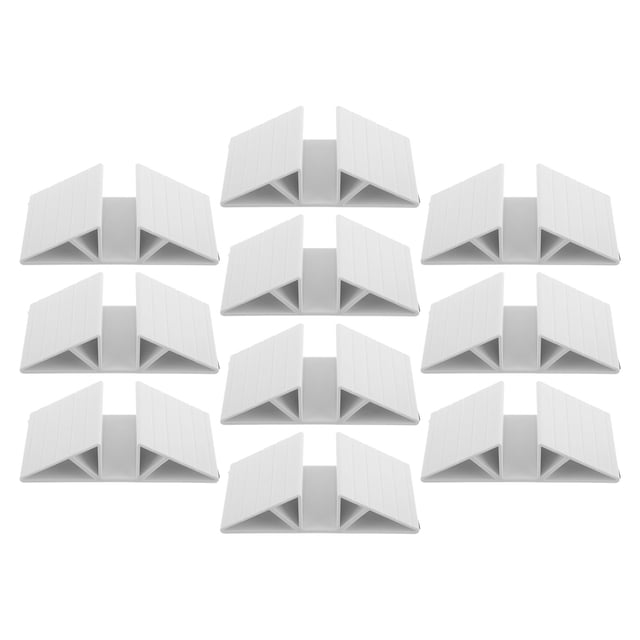 Houderco 10Ud Base Triangular Plástico Para Soporte De Puerta Y Valla De Perro Compatible Universalmente