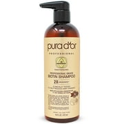 PURA D'OR Professional Grade Anti-Hair Thinning Scalp Care Daily Shampoo with Biotin & Argan Oil, 16 fl oz