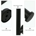 thumbnail image 2 of Creative Vertical Tissue Holder Roll Paper Rack Paper Towel Rack (Black), 2 of 6