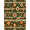 Green, Pattern 14, variant on ODIKA 4'x6' Machine Washable Non-Slip Area Rug, Geometric Black High Traffic Rug, Black, 1171636
