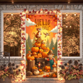 thumbnail image 6 of Autumn Theme Hello Fall Banner Thanksgiving Decor Maple Leaves Decoration Squirrel Pumpkin for Seasonal Celebration Outdoor Decor Indoor Decor, 6 of 9