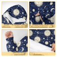 thumbnail image 6 of Sun and Moon Gothic Pattern Oversized Sherpa Fleece Wearable Blanket Hoodie, Double-Sided Warm Fuzzy Pullover with Super Pockets for Women & Men, 6 of 6