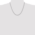 thumbnail image 2 of 14k White Gold 4mm Solid Plain Rope Chain w/ Lobster Clasp 20", 2 of 5