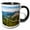 Black/White, variant on 3drose, Alaska, Gates of the Arctic National Park. Alatna River Aerial View., 11oz Magic Transforming Mug