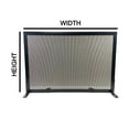 thumbnail image 2 of Pillars Customs Fireplace Screen, Simple Steel Design, Custom Sizes, Hand Made in USA (34"W x 32"H), 2 of 5