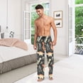 thumbnail image 6 of FORMRS Mens Pajama Pants with Pockets Sleepwear Lounge Bottoms Sizes S-2XL, Gray Dinosaur, 6 of 7