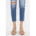 thumbnail image 3 of Kancan Women's High Rise Distressed Mom Jeans - KC9198L ST, 3 of 7
