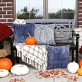 thumbnail image 6 of Hello Autumn Blue Pumpkin Maple Leaf Throw Pillow Covers 18x18 Set of 4, Fall Thanksgiving Harvest Pillows Decor Outdoor Farmhouse Seasonal Throw Cushion Case for Home Sofa Decor, 6 of 6