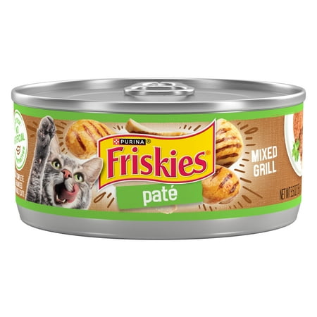Purina Friskies Pate, Mixed Grill, Wet Cat Food, 5.5 oz Can