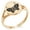Rose Gold, variant on Stainless Steel Kawari Kocho Butterfly Kamon Crest Minimalist Oval Top Polished Statement Signet Ring