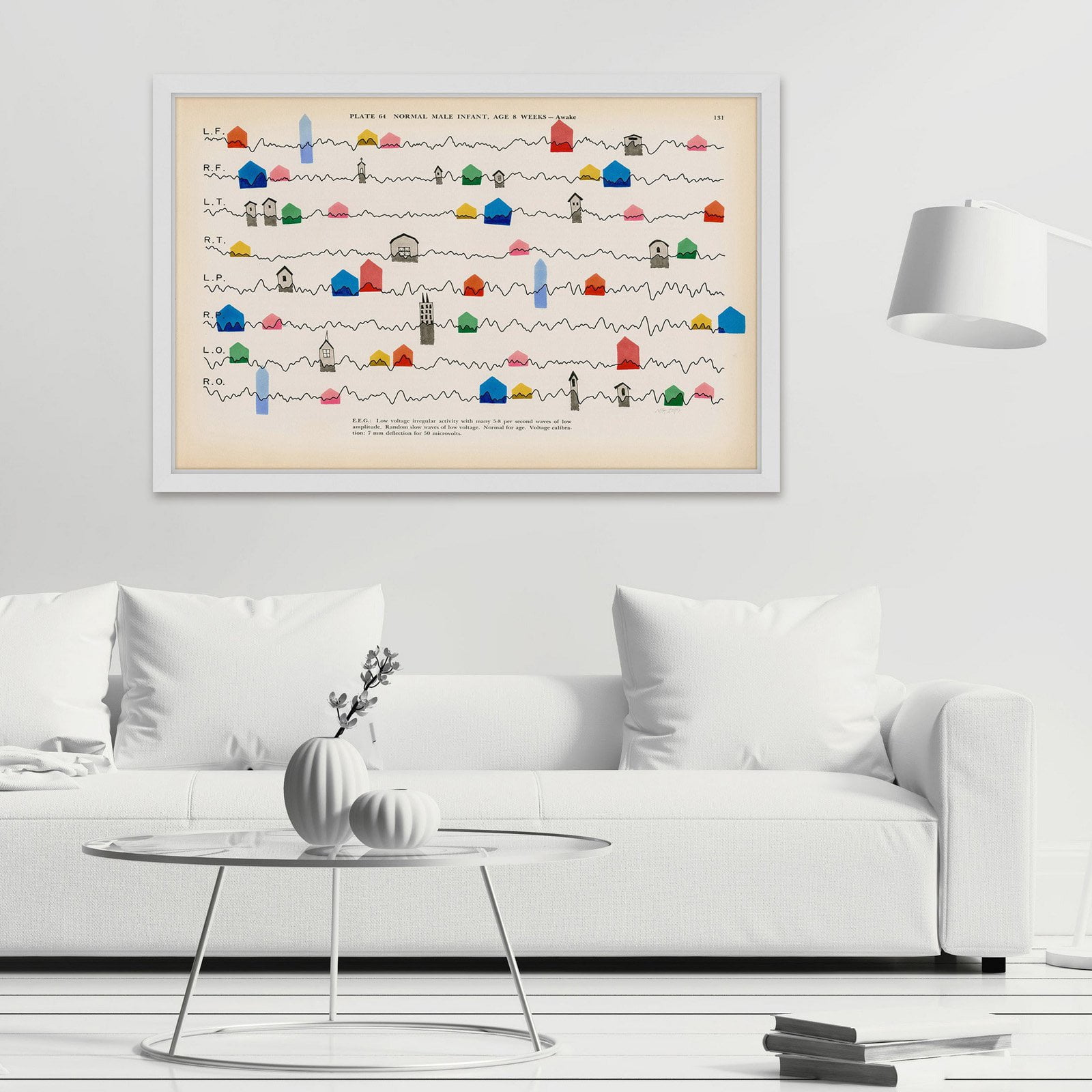 Marmont Hill "Tiny House Pulse" by Nikki Galapon Framed Painting Print