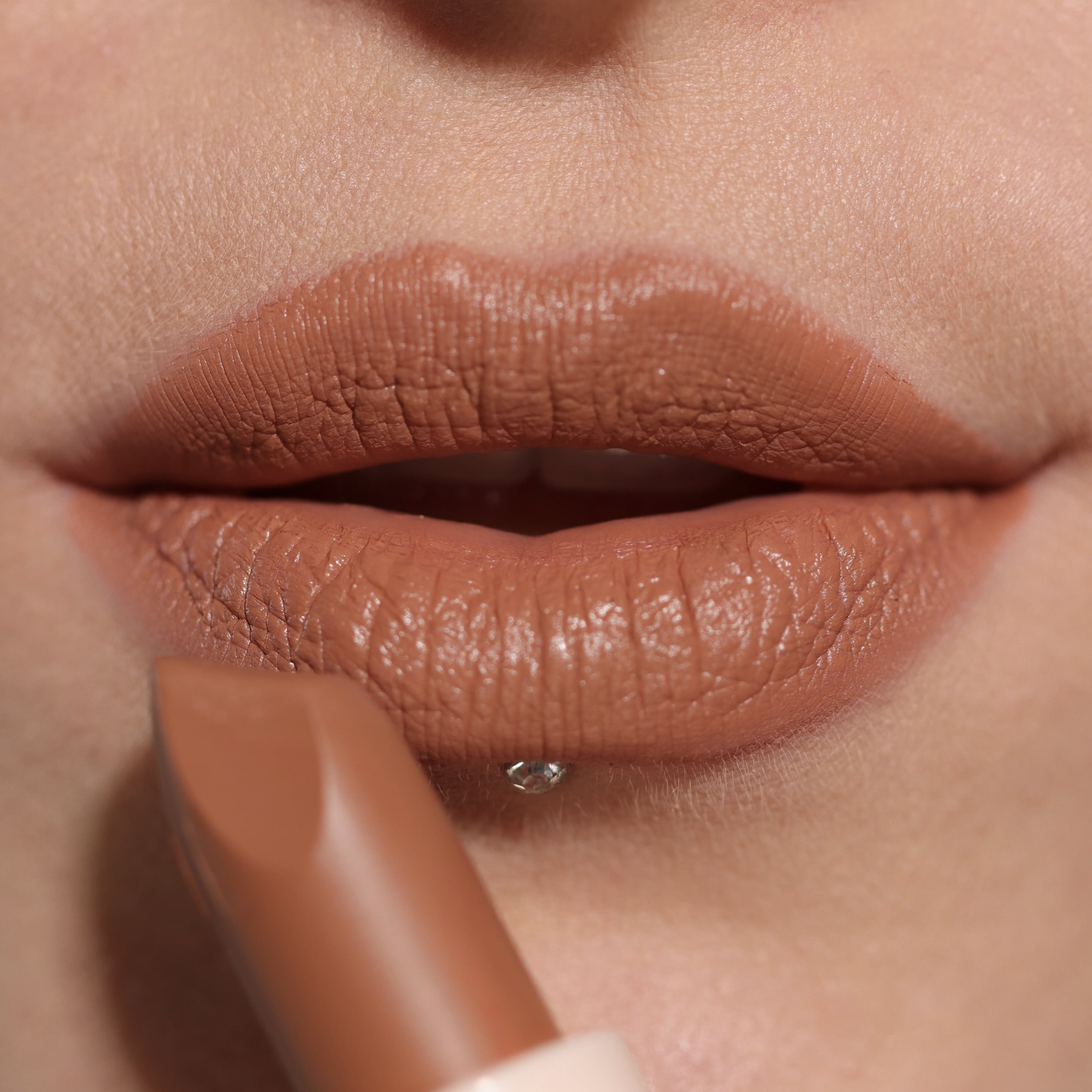 Revolution Lip Allure Highly Pigmented Satin Lipstick with Vitamin E, Divine Brown