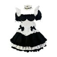 thumbnail image 2 of Disfraz clásico de sirvienta francesa, con sombreros, vestidos de sirvienta de anime japonés, accesorios, traje uniforme para M Hugo disfraz de sirvienta, 2 of 7