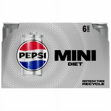2X - Diet Pepsi Mini Cola Soda Cans