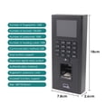 thumbnail image 4 of Biometric Fingerprint Keypad System 125Khz 13.56Mhz RFID Access Control Electronic USB Time Recorder TCP/IP Attendance Machine, 4 of 7