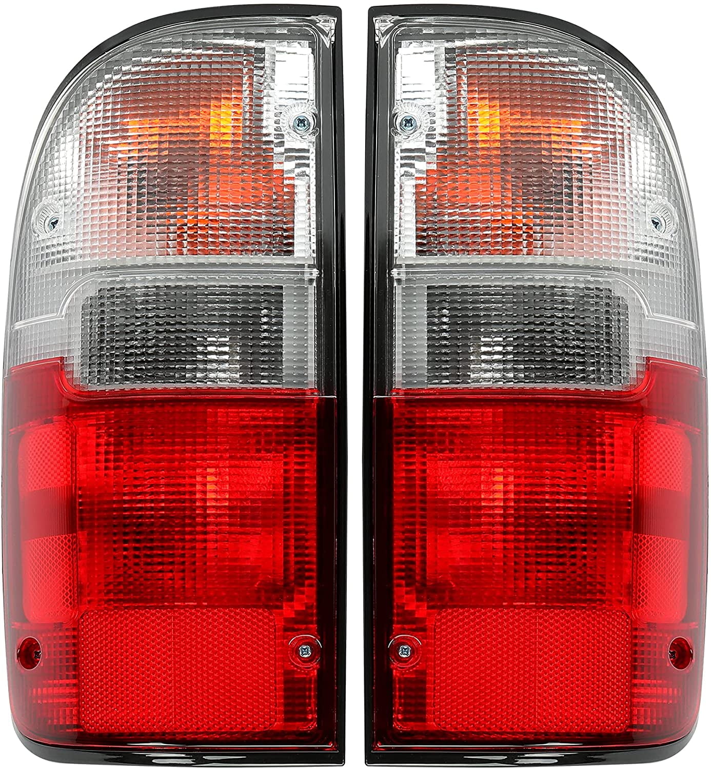 Kojem Pair Tail Light Lamps Driver Left & Passenger Right Compatible with 1995-2000 Toyota Tacoma Pickup Trunk 2wd/4wd