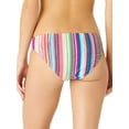 thumbnail image 3 of No Boundaries Juniors Printed Strappy Scoop Swim Bikini Bottom, 3 of 5