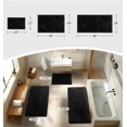 thumbnail image 4 of Alfombra de baño Disolla negra antideslizante, 60 x 90 cm, lavable, 4 of 9