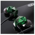 thumbnail image 2 of Auriculares con cable, 3,5 mm, estéreo, bajo, Auriculares con cable, teléfono móvil, tableta, Auriculares internos, verde 1 par sidaley EL001673-03B, 2 of 2