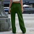 thumbnail image 6 of Seductiva Clothing under $11 Green Trousers Womens Wide Leg Sweatpants Causal Drawstring High Waist Joggers Baggy Straight Pants Workout Lounge Yoga with Pocket, 6 of 8