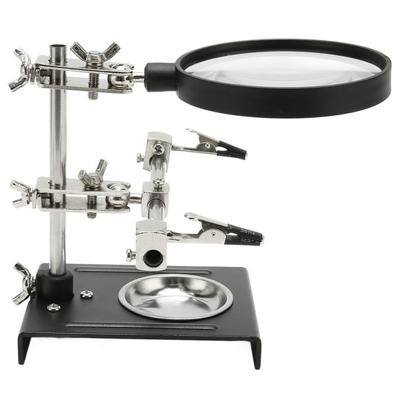 Magnifier Soldering Station, Helping Hands Magnifier 5X Magnification For Maintenance