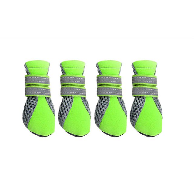 Botas para cachorros de perro mascota, botines protectores antideslizantes impermeables para exteriores, 4 tamaños Yuyangstore Perro botas