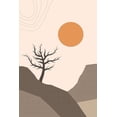 thumbnail image 2 of Alpenglow Workshop 11x14 White Modern Wood Framed Museum Art Print Titled - Dry Desert Lands II, 2 of 4