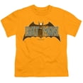 thumbnail image 2 of Batman Vintage Bat Logo On Gold Kids T Shirt (X-Large) for Youth Toddler Boys and Girls, Gold, 2 of 5