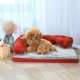 thumbnail image 4 of L Shape Dog Bed Sofa with Heart Pillow Removable Cover Waterproof Soft Sleeping Cushion Big Cat Cushion Puppy Mat Pet Supplies ShopWise Round, 4 of 8