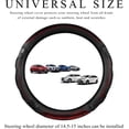 thumbnail image 2 of Car Steering Wheel Cover, 15 Inch Anti-Slip Steering Wheel Cover Protector with 3D Honeycomb Design, Universal Steering Wheel Covers for Truck SUV, Car Accessories (Red, Round Shape), 2 of 11
