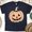 Navy, variant on Checkered Pumpkin Graphic T-Shirt | Unisex Fall Outfit, White, Size S