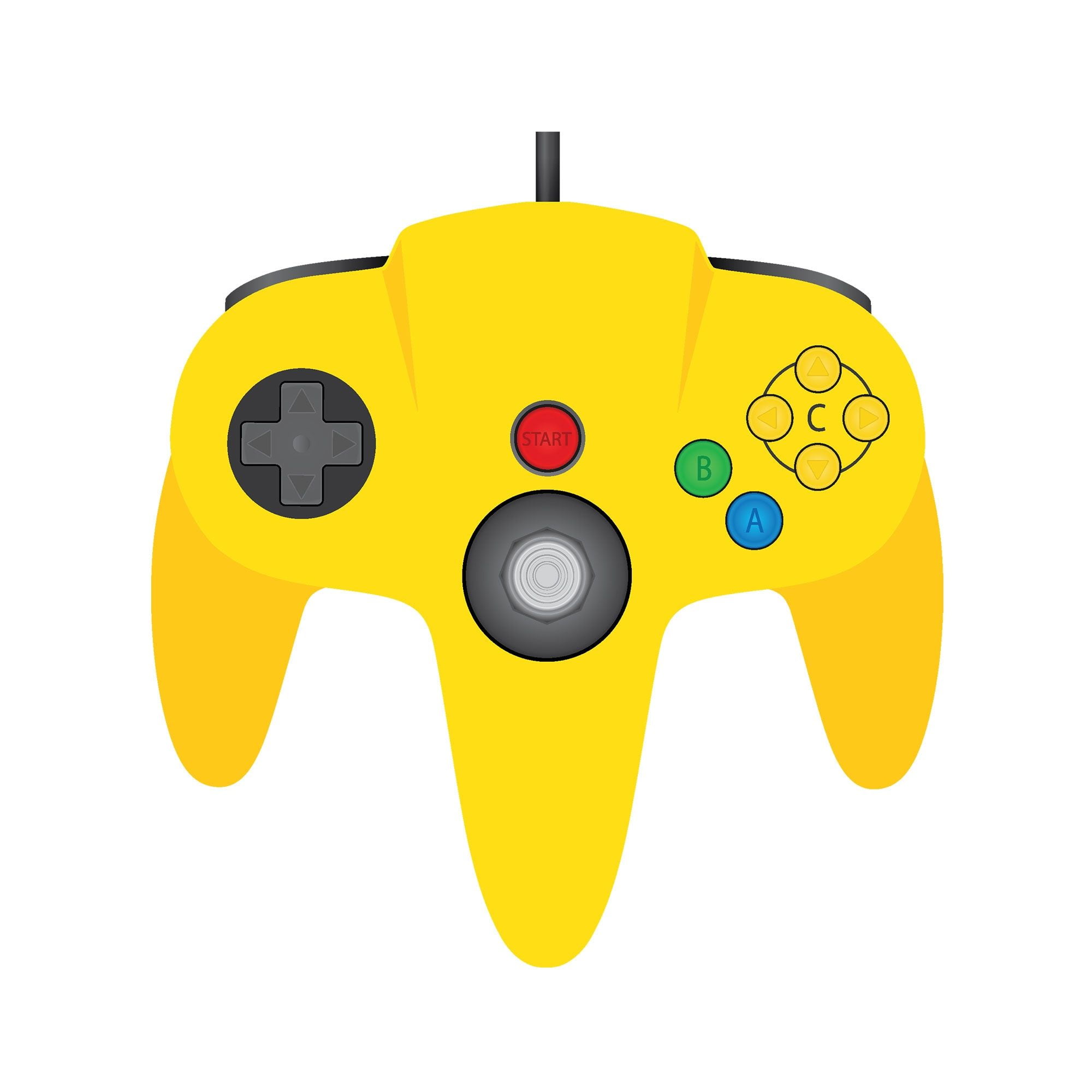 Включи игру желтый джойстик. Желтый геймпад 2д. Buy n64 Yellow. Jog Yellow Controller.