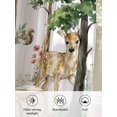 thumbnail image 6 of Sheer Curtains 72 Inches Long 2 Panels Set for Bedroom, Spring Forest Animals Semi Sheer Curtains for Windows, Floral Botanical Trees Voile Window Treatments Rod Pocket Curtain, 6 of 7
