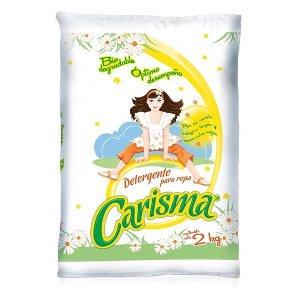 Detergente en polvo Carisma para ropa blanca y de color 2 kg