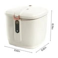thumbnail image 3 of Iumwxz Large Rice Storage Container with Lid Airtight Cereal Grain Flour Dispenser Bucket for Kitchen Countertop Green Plastic Food Grade Pet Food Storage Bin, 3 of 8