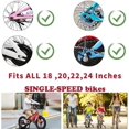 thumbnail image 3 of Kids Bike Stabilizers, Bicycle Training Wheels, Universal Support Wheels For 18 20 22 Inch Children's Bikes (1 Pair Black), 3 of 5
