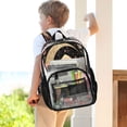 thumbnail image 7 of PVC Transparent Backpacks Clear Backpack for Travel and Outings Mushroom and Crescent Moon, 7 of 7
