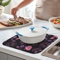 thumbnail image 3 of Microfibre Drying Mat for Kitchen Work Hard So I Can Have a Better Life Dish Drying Drainer Mat Absorbent Pioneer Drying Mat Washing Up for Glass, Plate & Cup 16inch X 18inch, 3 of 7