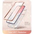 thumbnail image 5 of i-Blason Cosmo Series Case for iPhone 14 Plus 6.7 inch (2022 Release), Slim Full-Body Stylish Protective Case with Built-in Screen Protector(Pinkfly), 5 of 7