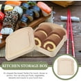 thumbnail image 4 of Bamboo Fiber Lunch Box,1 Pc Waterproof Sandwich Box Container,Toast Bread Container Sandwich Container,Reusable Food Container,Sandwich Storage Box with Lid (Beige), 4 of 8