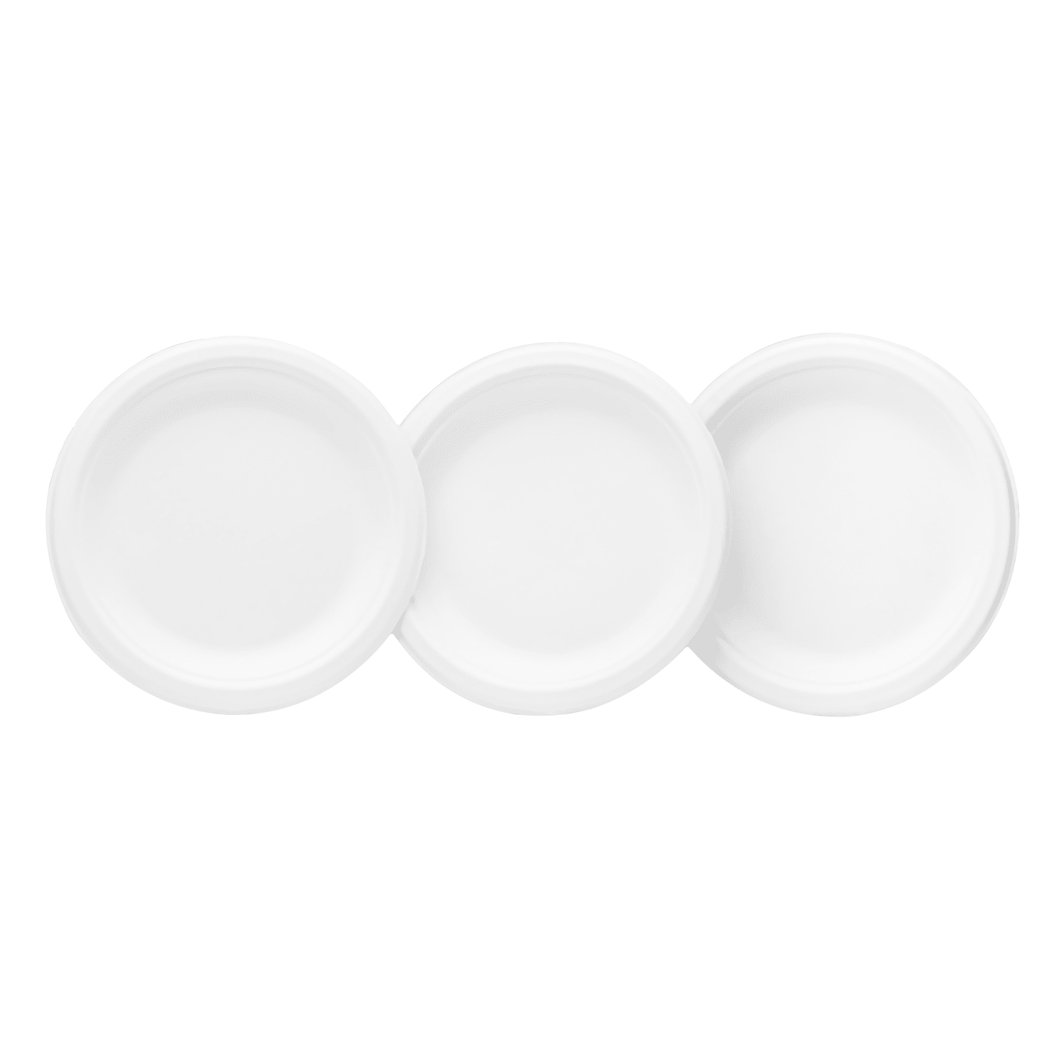 Karat Earth 6'' Paper Round Plates, Molded Fiber, White - 1,000 pcs