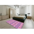 thumbnail image 4 of Ahgly Company Indoor Square Patterned Violet Purple Area Rugs, 8' Square, 4 of 6