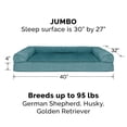 thumbnail image 3 of Furhaven Funda de repuesto para cama para perro, estilo sofá de felpa y gamuza, lavable a máquina, piscina profunda, Jumbo (XL), 3 of 5