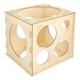 thumbnail image 3 of Caja Medidora de Globos, Cubo, Decoración para Fiestas, Arco Resistente Y Versátil, Adorno de Madera, 3 of 9
