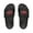 Black, variant on LOVE RULES Men's PU Slide Sandals
