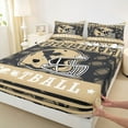 thumbnail image 3 of jejeloiu Rugby Sports Full Size Sheets,Boys Ball Game Bed Sheets For Teens 4-Piece, 3 of 7